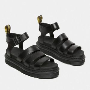 NEW Dr Martens Blaire Brando Leather Gladiator Sandals
